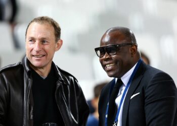 Jean Pierre Papin / Basile Boli - 
Photo by Icon Sport