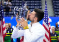 Novak Djokovic célèbre sa victoire à l'US Open le 10 Septembre dernier. Photo by Icon sport