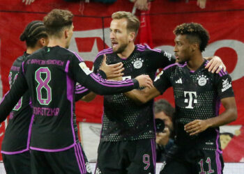 Kingsley Coman et ses coéquipiers du Bayern Munich - Photo by Icon sport