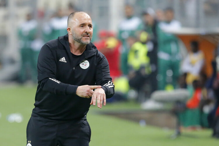 Algeria coach Djamel Belmadi reacts during the 2023 Africa Cup of Nations qualifying match between Algeria and Niger held at the Nelson Mandela Stadium in Baraki, Algeria on 23 March 2023 ©Djaffar Ladjal/Sports Inc - Photo by Icon sport