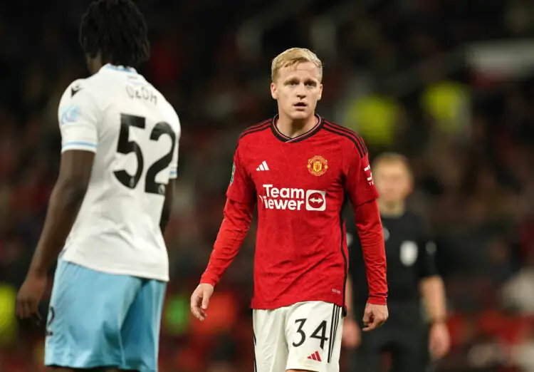 Manchester United's Donny van de Beek during the Carabao Cup third round match at Old Trafford, Manchester. Picture date: Tuesday September 26, 2023. - Photo by Icon sport