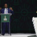 CAF President Patrice Motsepe during the 2023 Africa Cup of Nations Draw held at the Parc Des Expositions in Abidjan, Ivory Coast on 12 October 2023 - Photo by Icon sport