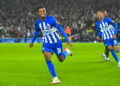 Ansu Fati of Brighton and Hove Albion celebrates their side's second goal during the UEFA Europa League Group B match at the American Express Stadium, Brighton and Hove
Picture by Andy Thomas/Focus Images Ltd 07708227109
26/10/2023 - Photo by Icon sport