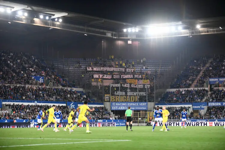 Illustration during the Ligue 1 Uber Eats match between Racing Club de Strasbourg Alsace and Football Club de Nantes at Stade de la Meinau on October 6, 2023 in Strasbourg, France. (Photo by Philippe Lecoeur/FEP/Icon Sport)