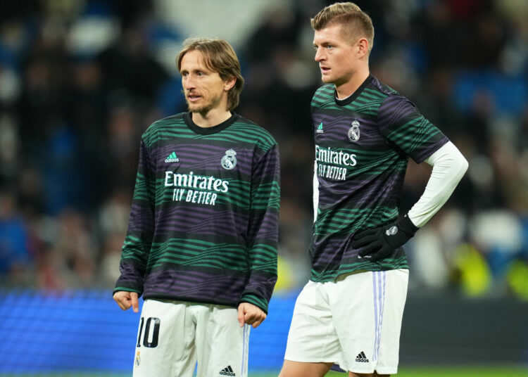 Luka Modric and Toni Kroos. Pressinphoto / Icon Sport