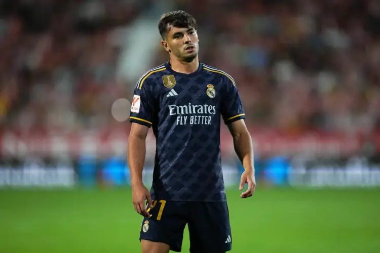 Brahim Diaz of Real Madrid during the La Liga EA Sports match between Girona FC and Real Madrid played at Montilivi Stadium on September 30, 2023 in Girona, Spain. (Photo by Bagu Blanco / Pressinphoto / Icon Sport) - Photo by Icon sport