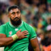 Bundee AKI of Ireland after the Rugby World Cup 2023 quarter final match between Ireland and New Zealand at Stade de France on October 14, 2023 in Paris, France. (Photo by Sandra Ruhaut/Icon Sport)