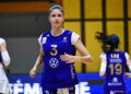 Viktoriia RUSSU of Le Cannet during the Ligue A Women Volley-Ball match between Le Cannet Volleyball and ASPTT Mulhouse Volley-Ball at Gymnase Maillan on October 7, 2023 in Le Cannet, France. (Photo by Pascal Della Zuana/Icon Sport)
