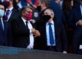 Praesident Joan Laporta (FC Barcelona) et Praesident Florentino Perez (Real Madrid CF). DeFodi Images / Icon Sport