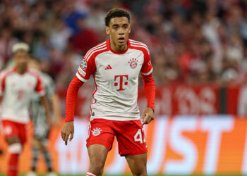 Jamal Musiala a pu reprendre l'entraînement avec le Bayern ce vendredi. - Photo by Icon sport.