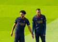 MARQUINHOS et Kylian MBAPPE. Icon Sport