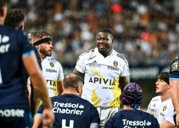 Thierry PAIVA of La Rochelle during the Top 14 match between Montpellier and La Rochelle at GGL Stadium on August 20, 2023 in Montpellier, France. (Photo by Alexandre Dimou/Alexpress/Icon Sport)