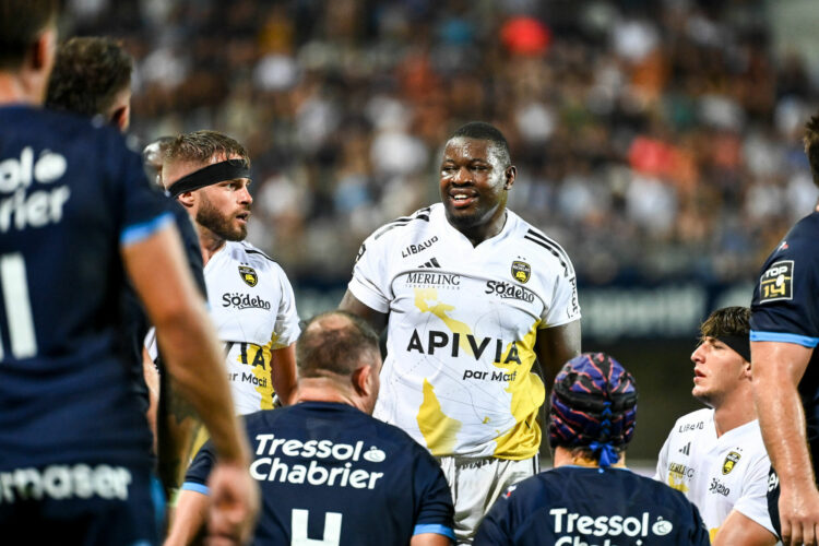Thierry PAIVA of La Rochelle during the Top 14 match between Montpellier and La Rochelle at GGL Stadium on August 20, 2023 in Montpellier, France. (Photo by Alexandre Dimou/Alexpress/Icon Sport)