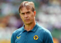 Wolverhampton Wanderers manager Julen Lopetegui during the pre-season friendly match at the Aviva Stadium, Dublin. Picture date: Saturday July 29, 2023. - Photo by Icon sport