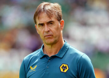 Wolverhampton Wanderers manager Julen Lopetegui during the pre-season friendly match at the Aviva Stadium, Dublin. Picture date: Saturday July 29, 2023. - Photo by Icon sport