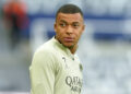 Paris Saint-Germain's Kylian Mbappe during a training session at St. James' Park, Newcastle. Picture date: Tuesday October 3, 2023. - Photo by Icon sport