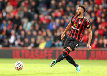 Bournemouth's Lloyd Kelly in action during the Premier League match at the Vitality Stadium, Bournemouth. Picture date: Saturday October 21, 2023. - Photo by Icon sport