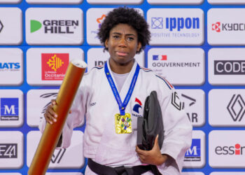 Marie Eve Gahie during European Judo Championship in Montpellier, France on November 04, 2023. Photo by Arnaud Bertrand/ABACAPRESS.COM - Photo by Icon sport