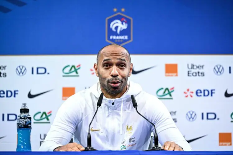 Thierry Henry ne veut pas commenter la situation de ses joueurs en club. - Photo by Baptiste Fernandez/Icon Sport.