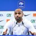 Thierry a profité de la conférence de presse donnée en tant que sélectionneur des U21 pour tacler la Ligue 1. - Photo by Baptiste Fernandez/Icon Sport.