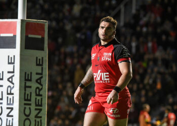 Teddy BAUBIGNY of Toulon during the Top 14 match between Racing 92 and Rugby Club Toulonnais at Felix Mayol Stadium on November 12, 2023 in Toulon, France. (Photo by Daniel Derajinski/Icon Sport)