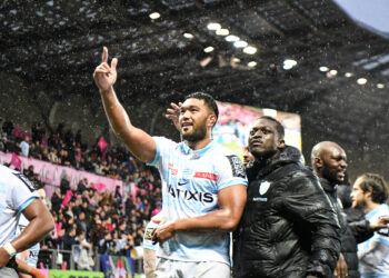 Veikoso POLONIATI of Racing 92 after the Top 14 match between Stade Francais Paris and Racing 92 at Stade Jean-Bouin on November 18, 2023 in Paris, France. (Photo by Sandra Ruhaut/Icon Sport)