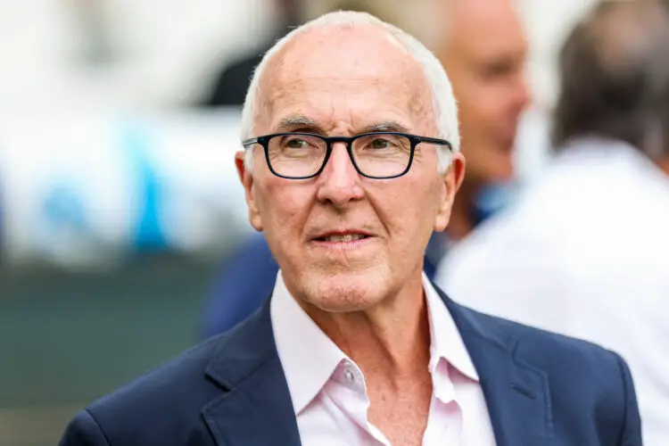 Frank MCCOURT owner of Marseille prior the Ligue 1 Uber Eats match between Marseille and Reims at Orange Velodrome on August 12, 2023 in Marseille, France. (Photo by Johnny Fidelin/Icon Sport)