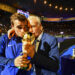 Antoine Griezmann et Didier Deschamps. Icon Sport
