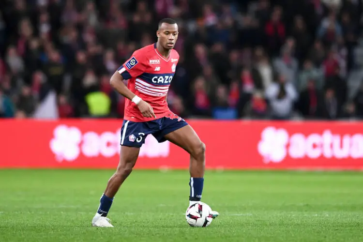 03 Tiago DJALO (losc) during the Ligue 1 Uber Eats match between Lille and Brest at Stade Pierre Mauroy on February 24, 2023 in Lille, France. (Photo by Philippe Lecoeur/FEP/Icon Sport)