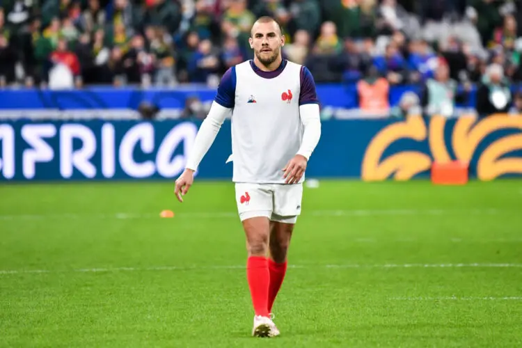 Gabin VILLIERE of France during the Rugby World Cup 2023 quarter final match between France and South Africa at Stade de France on October 15, 2023 in Paris, France. (Photo by Sandra Ruhaut/Icon Sport)