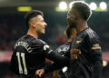 Ni Gabriel Martinelli ni Bukayo Saka ne devraient débuter la rencontre ce mercredi face à West Ham. - Photo by Icon sport.