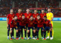 Partido de la fase de clasificación para el EURO 2024 entre España y Escocia. En la imagen, el once de España.
Euro 2024 qualifying match between Spain and Scotland. In this picture, Spain´s national team line-up. - Photo by Icon sport