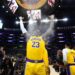 Nov 15, 2023; Los Angeles, California, USA; Los Angeles Lakers forward LeBron James (23) throws powdered chalk into the air before a game against the Sacramento Kings at Crypto.com Arena. Mandatory Credit: Kirby Lee-USA TODAY Sports/Sipa USA - Photo by Icon sport