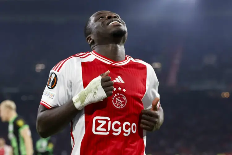 Ajax player Brian Brobbey dejected during the match between Ajax and Brighton & Hove Albion - Photo by Icon sport during the UEFA Europa League groupe B match between Amsterdamsche Football Club Ajax and Brighton & Hove Albion Football Club at Amsterdam Arena on November 9, 2023 in Amsterdam, Netherlands. (Photo by ProShots/Icon Sport)