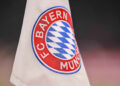 Muenchen, Deutschland, 29.11.23: . FC Bayern logo waehrend des UEFA Champions League 2023/2024 - Group A Spiels zwischen dem FC Bayern Muenchen vs FC Kopenhagen in der Allianz Arena am 29. November 2023 in Muenchen, Deutschland. (Foto von Harry Langer/DeFodi Images) Munich, Germany, 29.11.23: . FC Bayern logo during the UEFA Champions League 2023/2024 - Group A match between FC Bayern Munich vs F.C. Copenhagen. at Allianz Arena on November 29, 2023 in Munich, Germany. (Photo by Harry Langer/DeFodi Images) - Photo by Icon sport