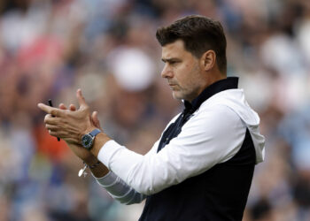 Chelsea manager Mauricio Pochettino during the Premier League match at Turf Moor, Burnley. Picture date: Saturday October 7, 2023. - Photo by Icon sport