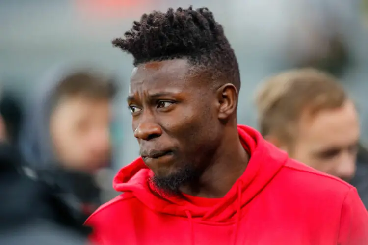 2nd December 2023; St James' Park, Newcastle, England; Premier League Football, Newcastle United versus Manchester United; Andre Onana of Manchester United before kick-off - Photo by Icon sport