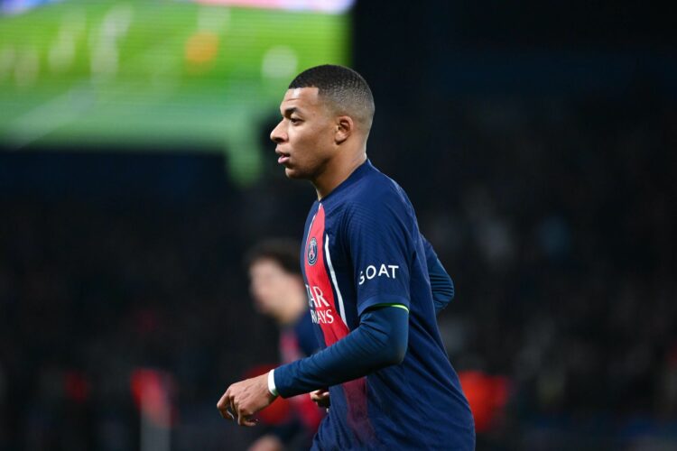 Kylian MBAPPE of PSG during the UEFA Champions League Group F match between Paris Saint-Germain and Newcastle United Football Club at Parc des Princes on November 28, 2023 in Paris, France. (Photo by Anthony Dibon/Icon Sport)
