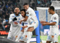 Iliman Ndiaye, Amine Harit, Pierre-Emerick Aubameyang et Azzeddine Ounahi - Olympique de Marseille - Photo by Christophe Saidi/FEP/Icon Sport.