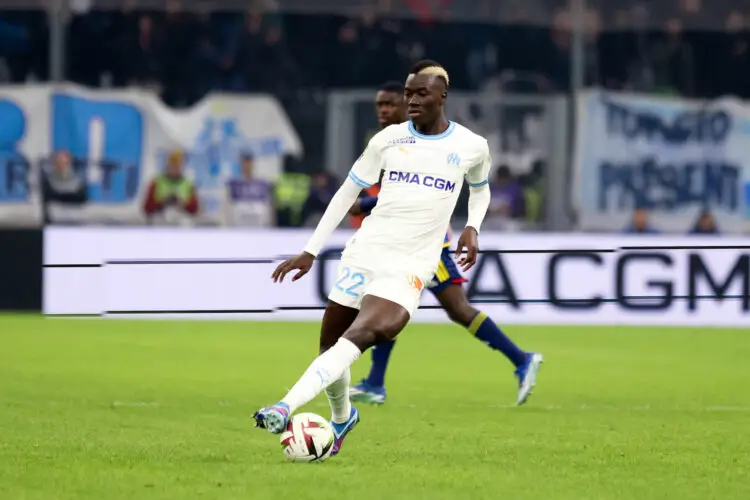 22 Pape GUEYE (om) during the Ligue 1 Uber Eats match between Olympique de Marseille and Olympique Lyonnais at Orange Velodrome on December 6, 2023 in Marseille, France. (Photo by Johnny Fidelin/Icon Sport)