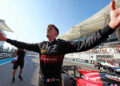 Theo Pourchaire (FRA) Alfa Romeo F1 Team Reserve Driver celebrates winning the F2 Championship in parc ferme.  Formula 1 World Championship, Rd 23, Abu Dhabi Grand Prix, Sunday 26th November 2023. Yas Marina Circuit, Abu Dhabi, UAE.   - Photo by Icon sport