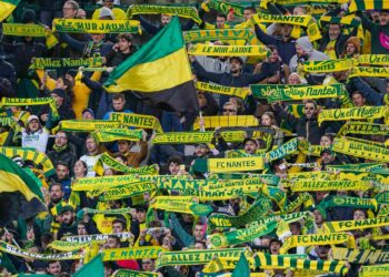 Supporters du FC Nantes. - Photo by Eddy Lemaistre/Icon Sport.