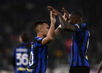 Lautaro Martínez et Marcus Thuram - Inter Milan - Photo by Icon sport.
