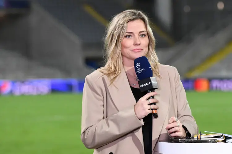 Laure Boulleau during the Champions League Group B football match between RC Lens and Arsenal at Stade Bollaert-Delelis on October 3, 2023 in Lens, France. (Photo by Philippe Lecoeur/FEP/Icon Sport)