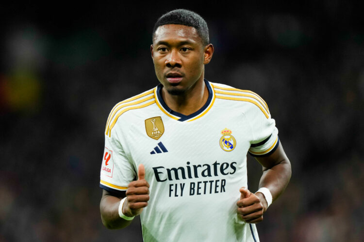 David Alaba of Real Madrid CF during the La Liga match between Real Madrid and Granada CF played at Santiago Bernabeu Stadium on December 02, 2023 in Madrid, Spain. (Photo by Cesar Cebolla / Pressinphoto / Icon Sport) - Photo by Icon sport