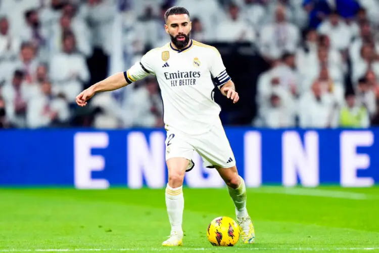Dani Carvajal of Real Madrid CF during the La Liga match between Real Madrid and Granada CF played at Santiago Bernabeu Stadium on December 02, 2023 in Madrid, Spain. (Photo by Cesar Cebolla / Pressinphoto / Icon Sport) - Photo by Icon sport