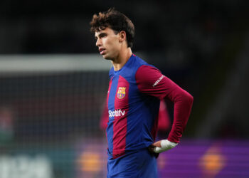 Joao Felix of FC Barcelona during the La Liga EA Sports match between FC Barcelona and Atletico de Madrid played at Lluis Companys Stadium on December 03, 2023 in Barcelona, Spain. (Photo by Bagu Blanco / Pressinphoto / Icon Sport) - Photo by Icon sport