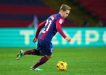 Frenkie de Jong of FC Barcelona during the La Liga EA Sports match between FC Barcelona and Girona FC played at Lluis Companys Stadium on December 10, 2023 in Barcelona, Spain. (Photo by Bagu Blanco / Pressinphoto / Icon Sport) - Photo by Icon sport