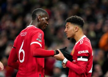 Jadon Sancho et Paul Pogba - Manchester United - Photo by Icon sport.