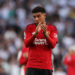 London, England, 19th August 2023. Jadon Sancho of Manchester United reacts after the Premier League match at the Tottenham Hotspur Stadium, London. Picture credit should read: Paul Terry / Sportimage - Photo by Icon sport